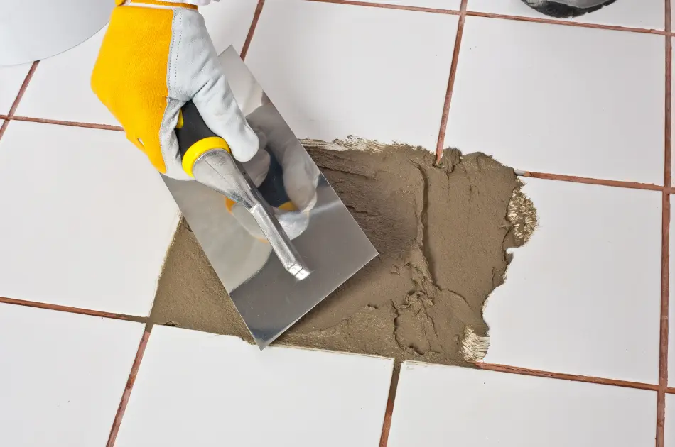 Special White Adhesive for Light-Colored Tiles