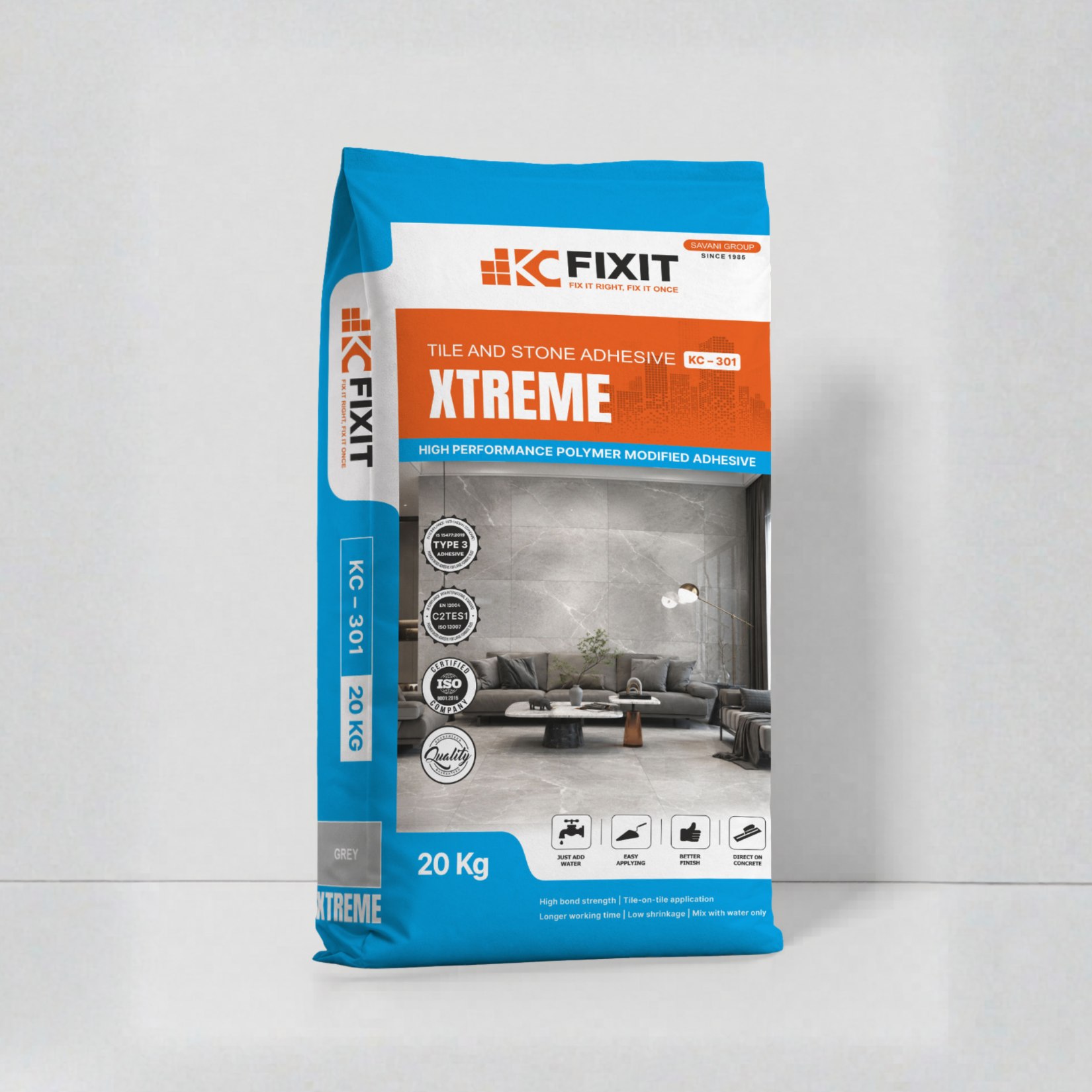 KC Fixit Xtreme tile adhesive